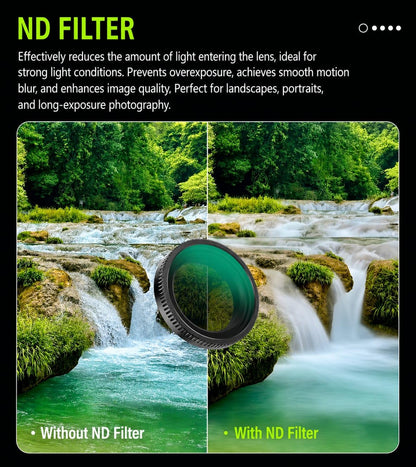 Getzget ND Filter Set For DJI Osmo Nano | ND8, ND16 & ND32 Camera Lens Filter