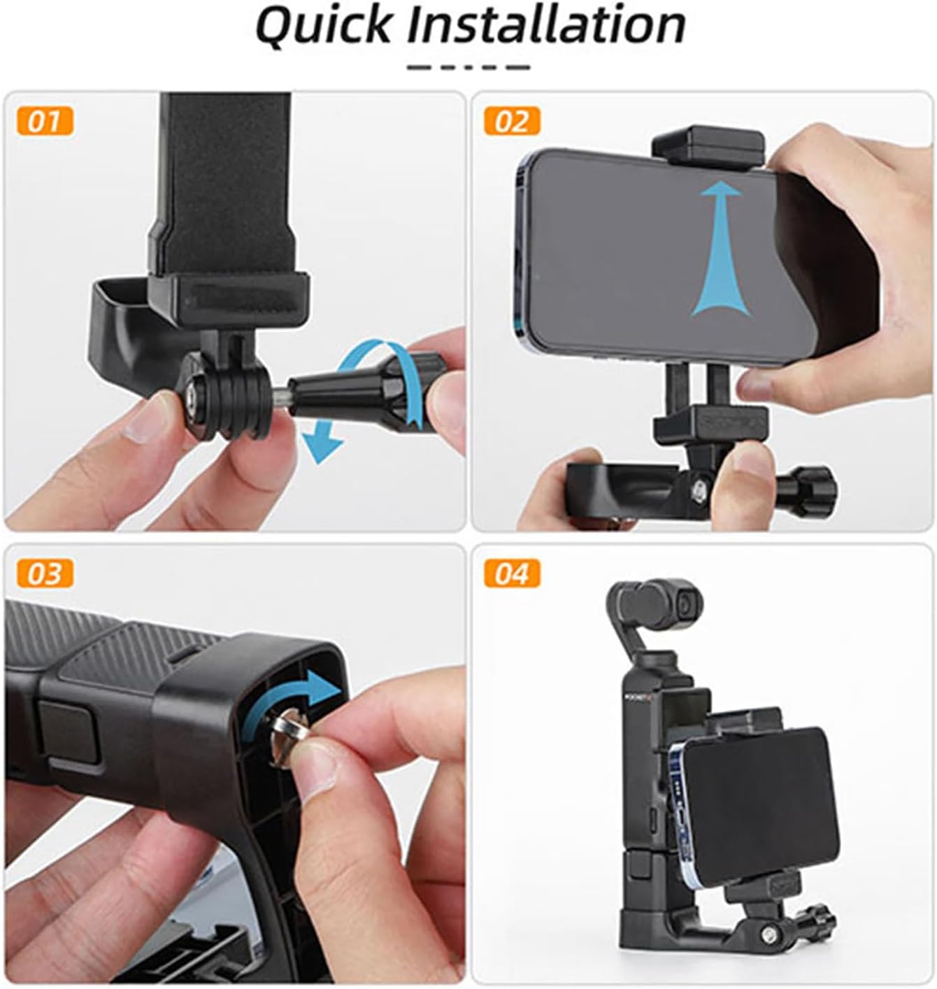Phone Clip Holder for DJI Osmo Pocket 3/4