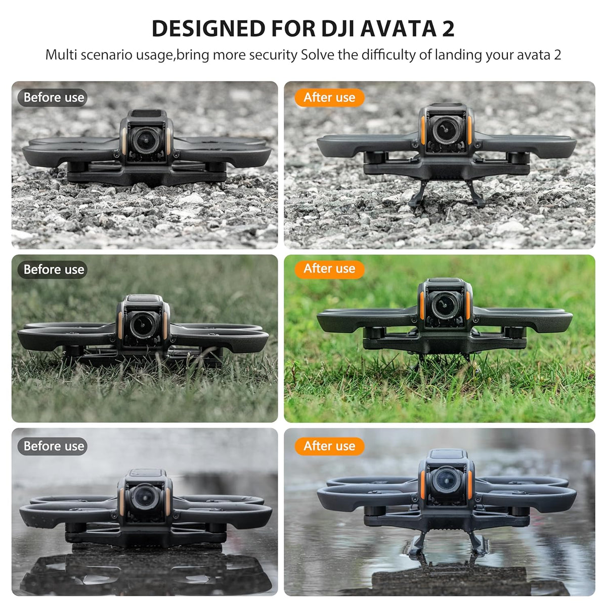 Landing Gear for DJI Avata 2 Drone (view 6)