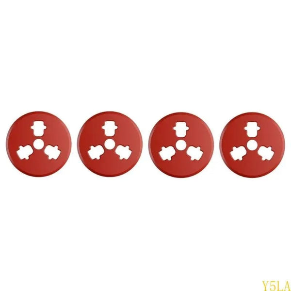Sunnylife Motor Covers for DJI Air 3 / 3S and Mavic 3 (Red, Set of 4)