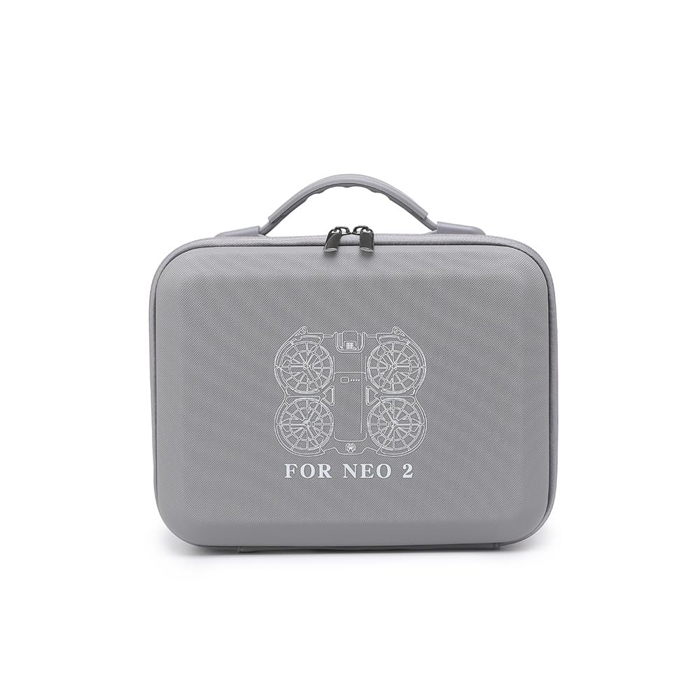 Carrying Case Compatible with DJI Neo 2 can Store Charging Hub & Accessories, Air Travel Protection Bag PU Case (Bkano Standard)