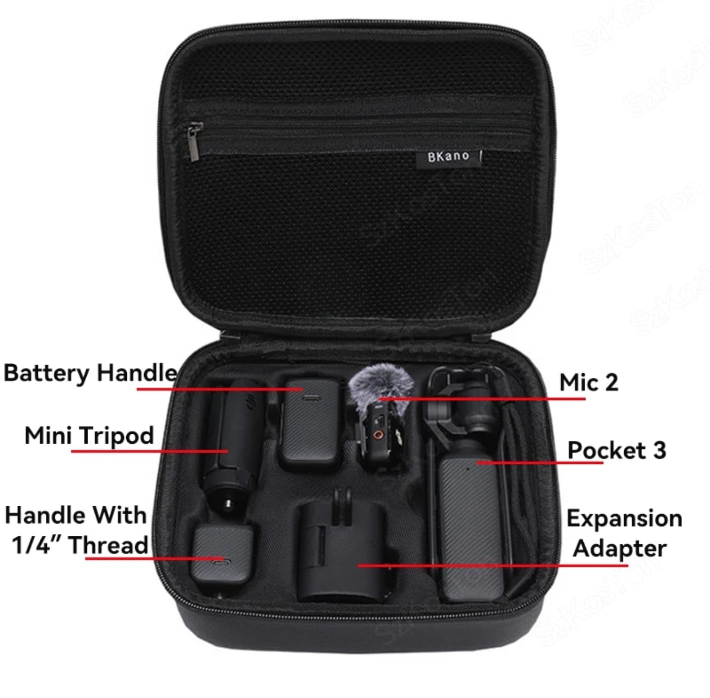 Carrying Case Bag for DJI Osmo Pocket 3 & Accessories Storage Waterproof Travel case