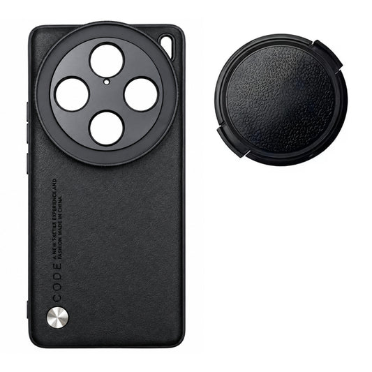 Phone Case For Vivo X100 Pro with Lens Cap Cover Support 67mm ND Filter 17mm Lens Accessories (Black) (Vivo 100 Pro)