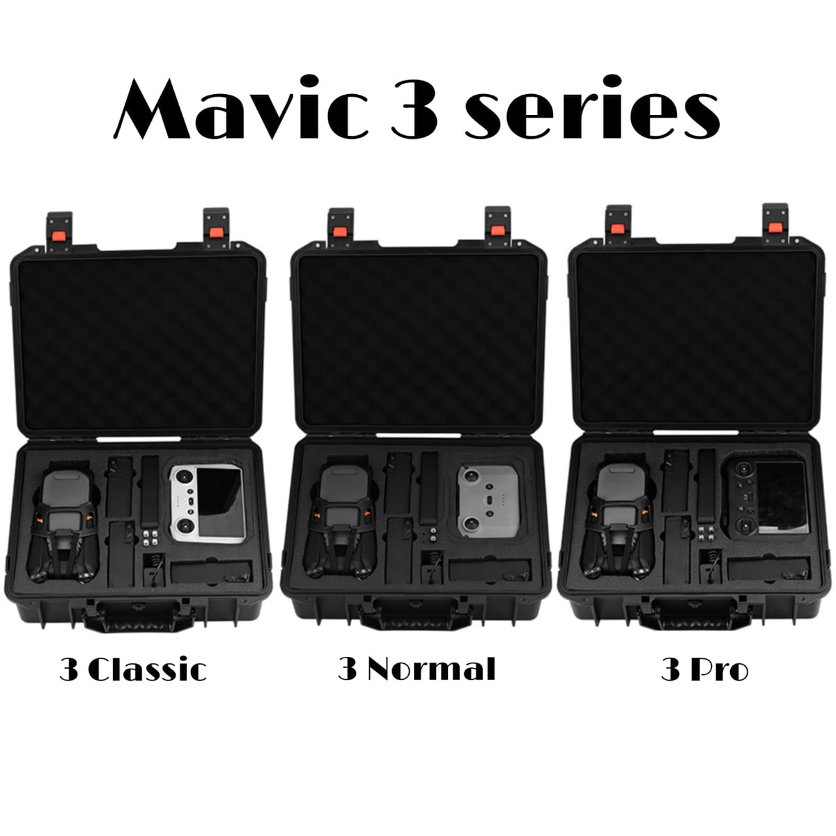 Waterproof Hard Shell Case for DJI Mavic 3, 3 Classic and 3 Pro (view 2)
