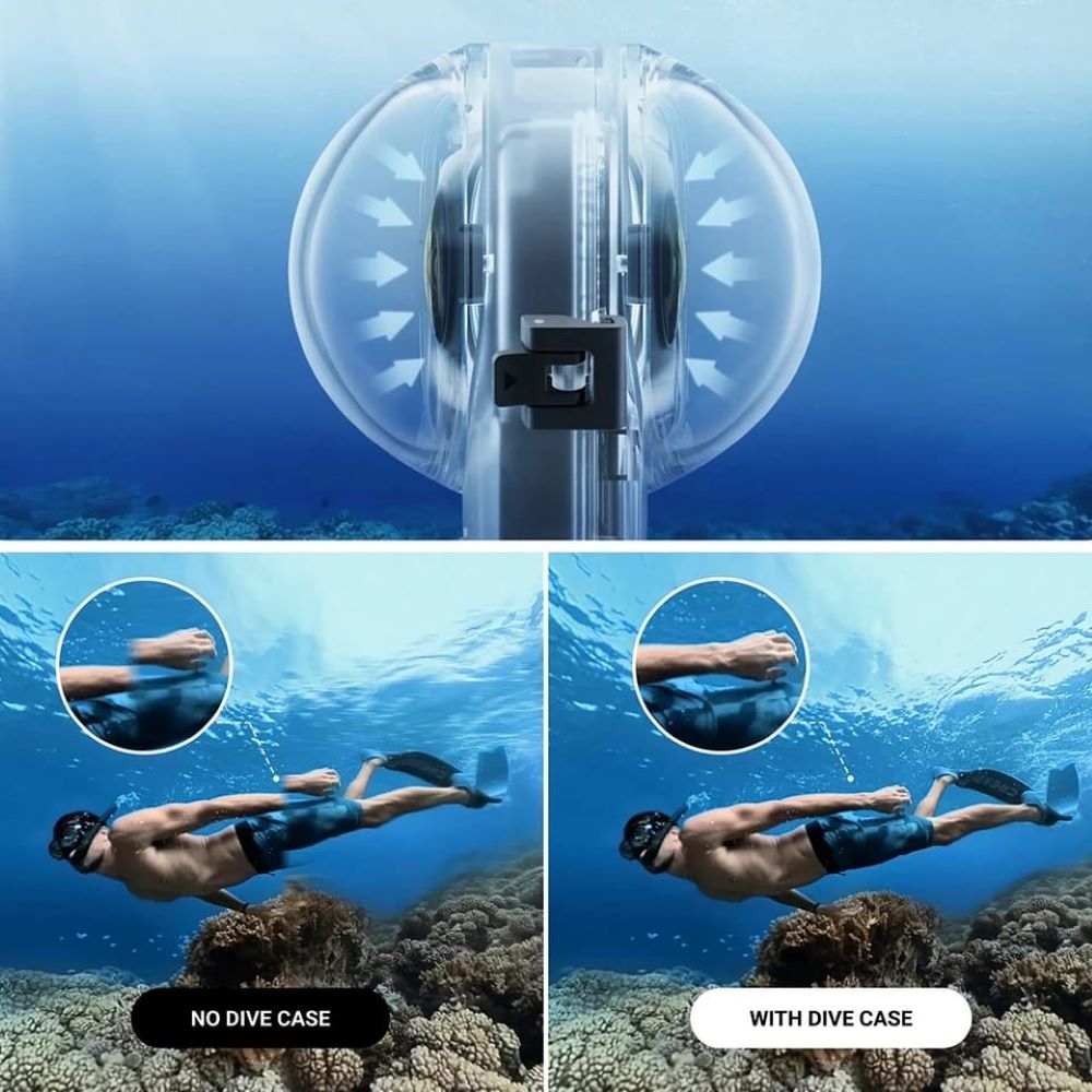 Waterproof Invisible Underwater Dive Case for Insta360 X4 (50m) (view 6)