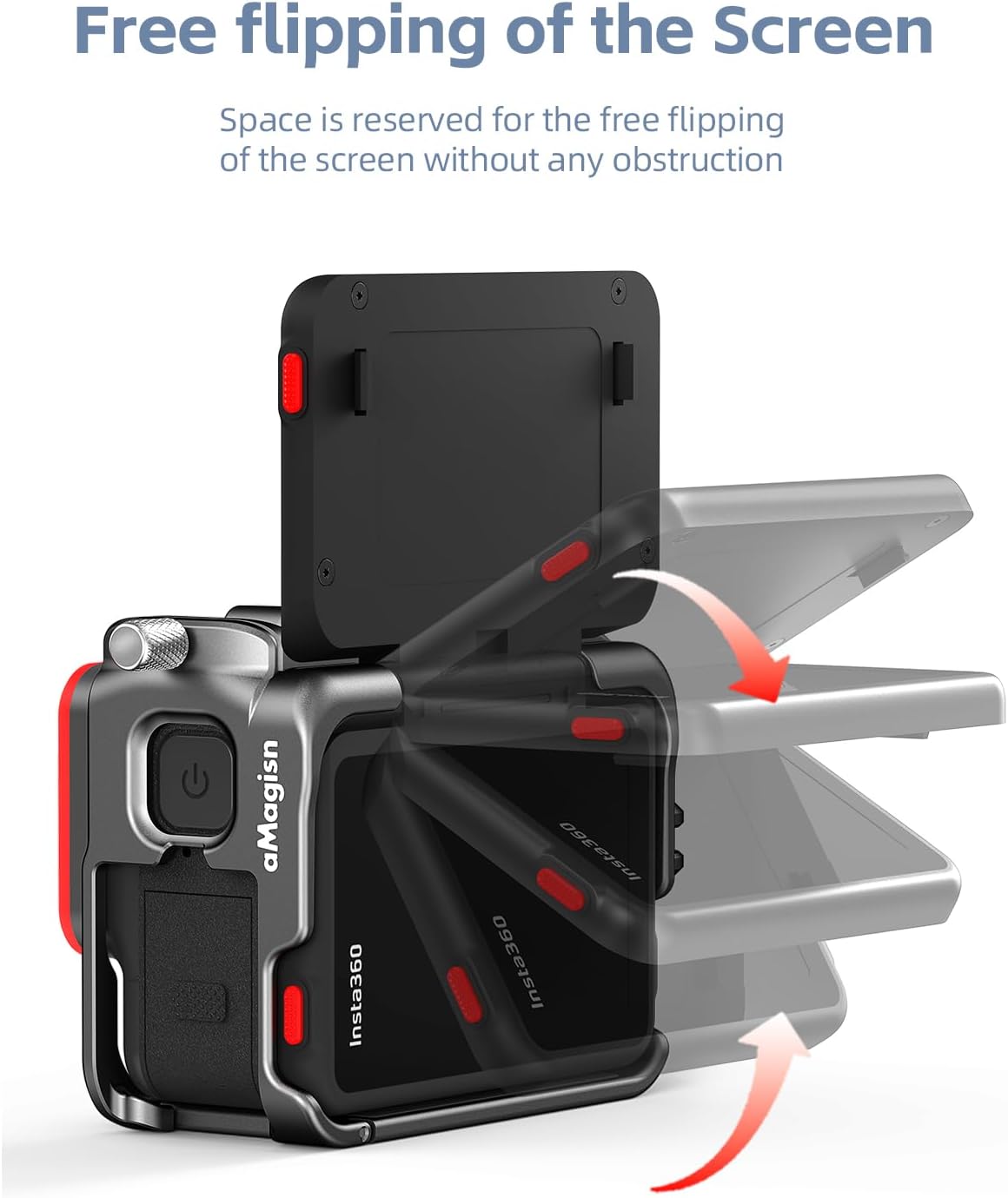 Aluminum Alloy Metal Protective Frame Cage for Insta360 Ace / Ace Pro