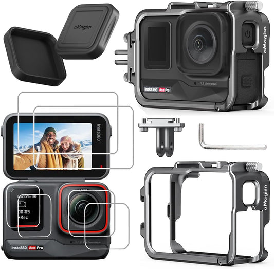 Aluminum Alloy Metal Protective Frame Cage for Insta360 Ace / Ace Pro