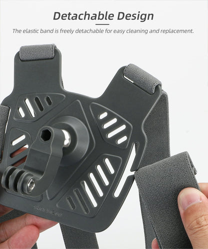 360° Rotation Adjustable Chest Mount Harness Strap for Action Cameras