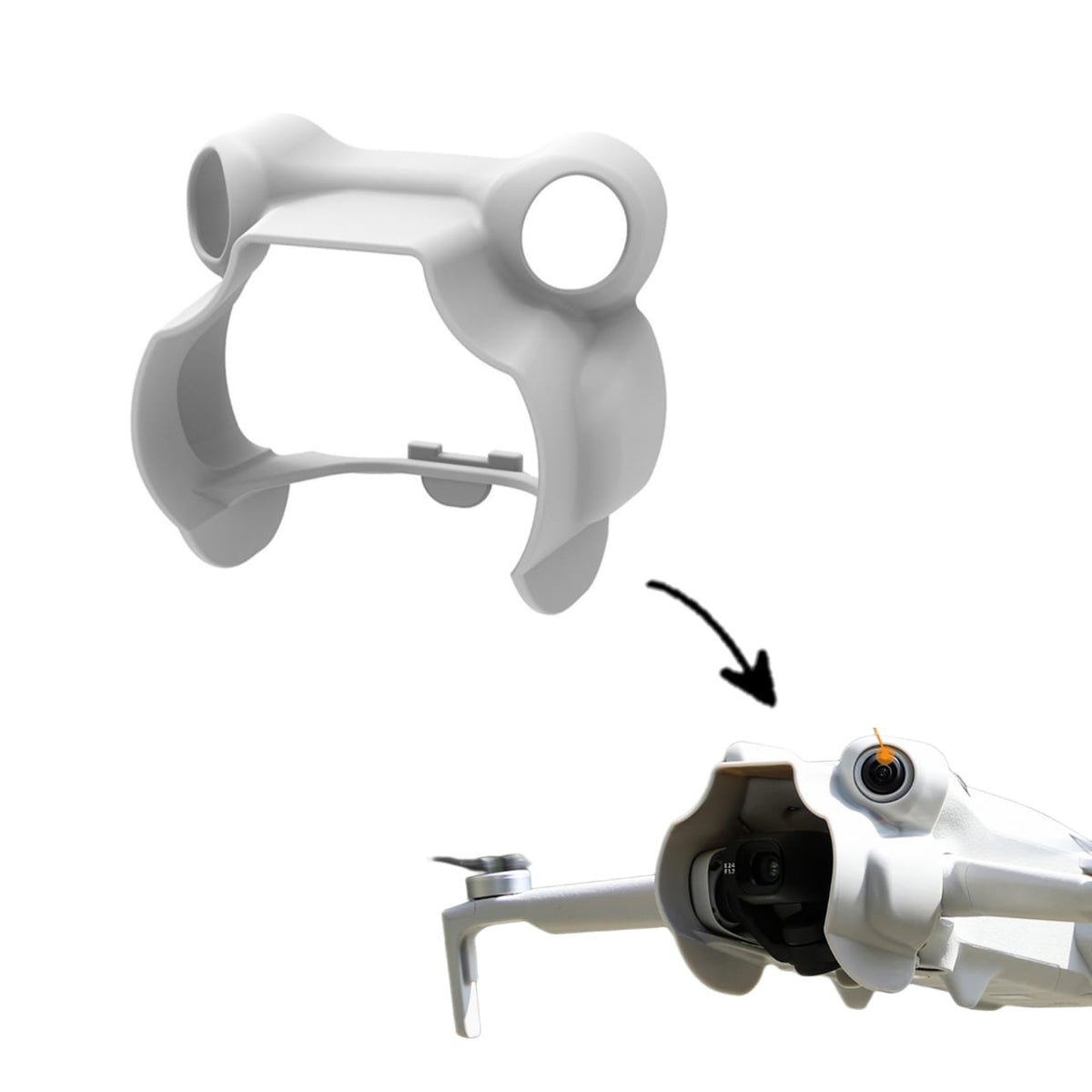 Lens Hood Sunshade with Gimbal Crash Protection for DJI Mini 4 Pro (view 10)