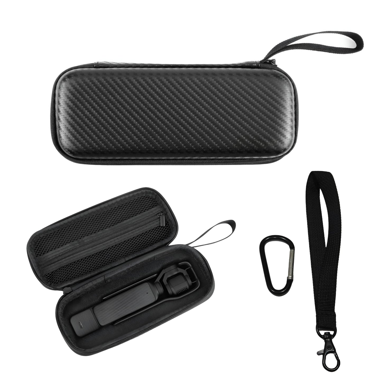 Carrying Case Bag for DJI Osmo Pocket 3 PU Water Splash Proof Protective Storage Hand Luggage Bag Accessories