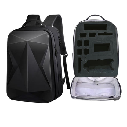 Multipurpose Hard Waterproof Backpack for DJI Air 3 & 3S Accessories Storage  with Safety Belt & EVA Foam (Black)