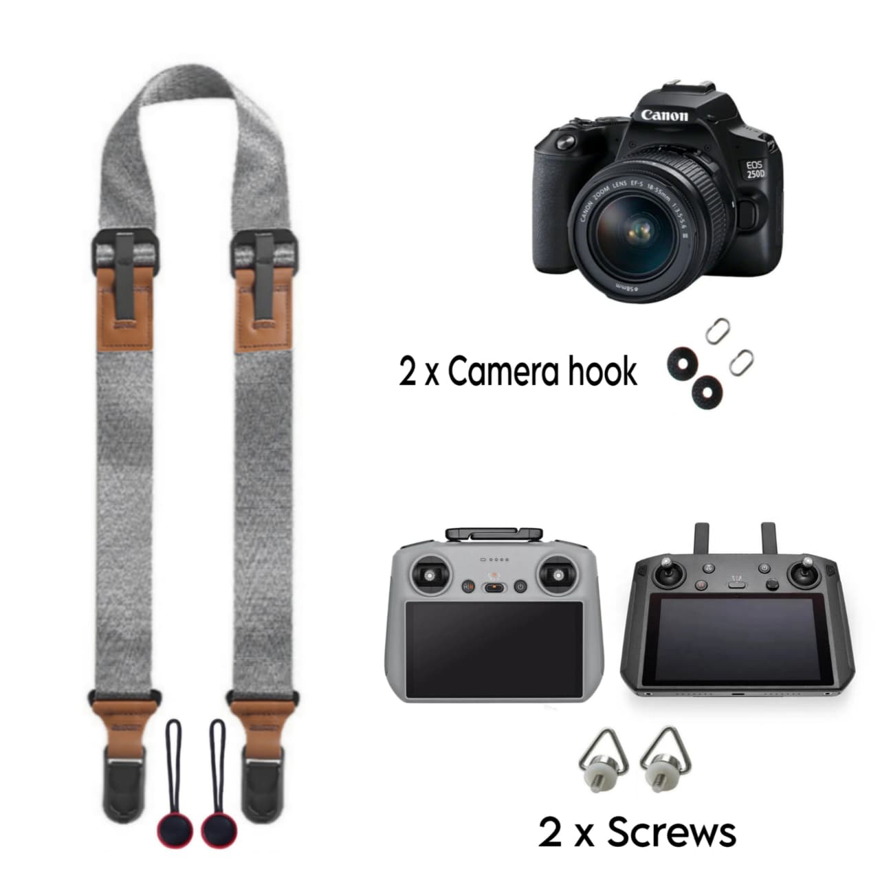 GetZget® Neck Strap Lanyard For Dslr Camera & DJI Flip/Mini 4/ Mini 3 Pro/ Air 2S /Air 3/ 3S/ Rc/ RC 2/ Mavic 2/Mavic 3 Smart Remote Controller Accessories