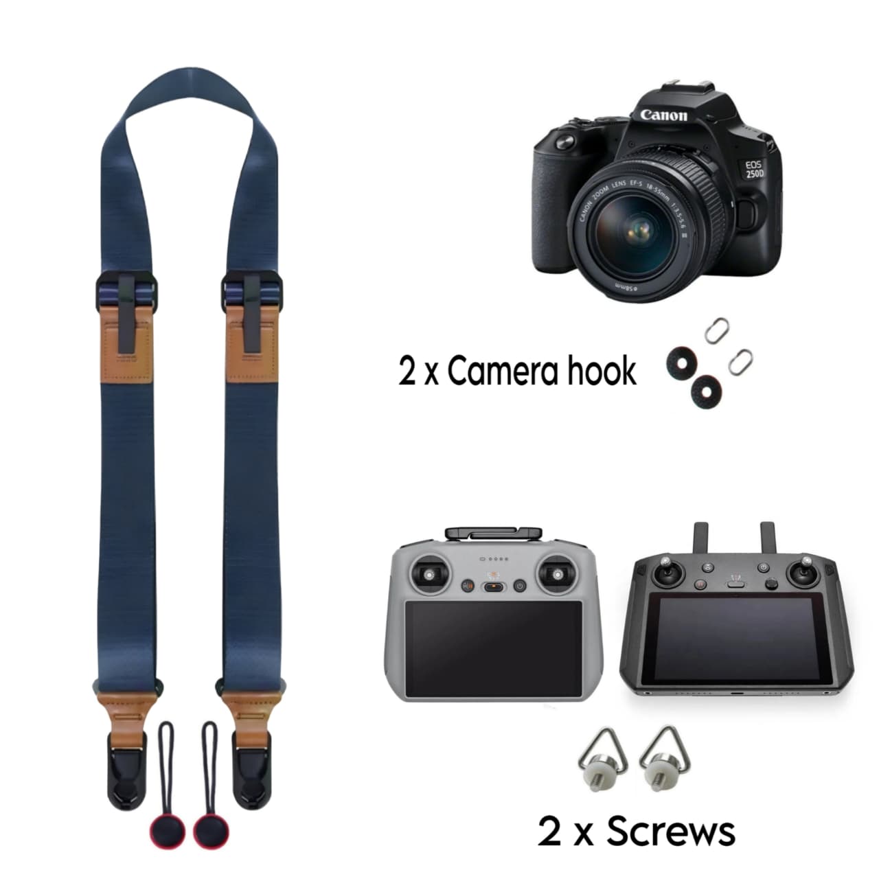 GetZget® Neck Strap Lanyard For Dslr Camera & DJI Flip/Mini 4/ Mini 3 Pro/ Air 2S /Air 3/ 3S/ Rc/ RC 2/ Mavic 2/Mavic 3 Smart Remote Controller Accessories