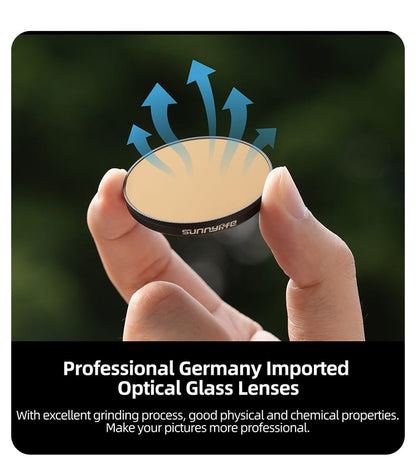  DJI Action 6 Multi-Coated German Glass, Premium ND Filters 6 in 1 Set