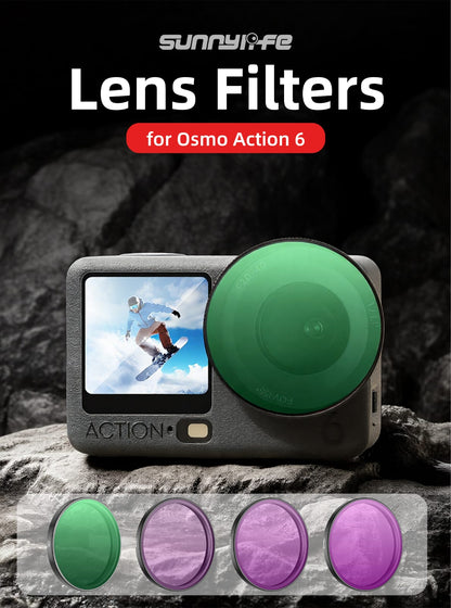  DJI Action 6 Multi-Coated German Glass, Premium ND Filters 6 in 1 Set