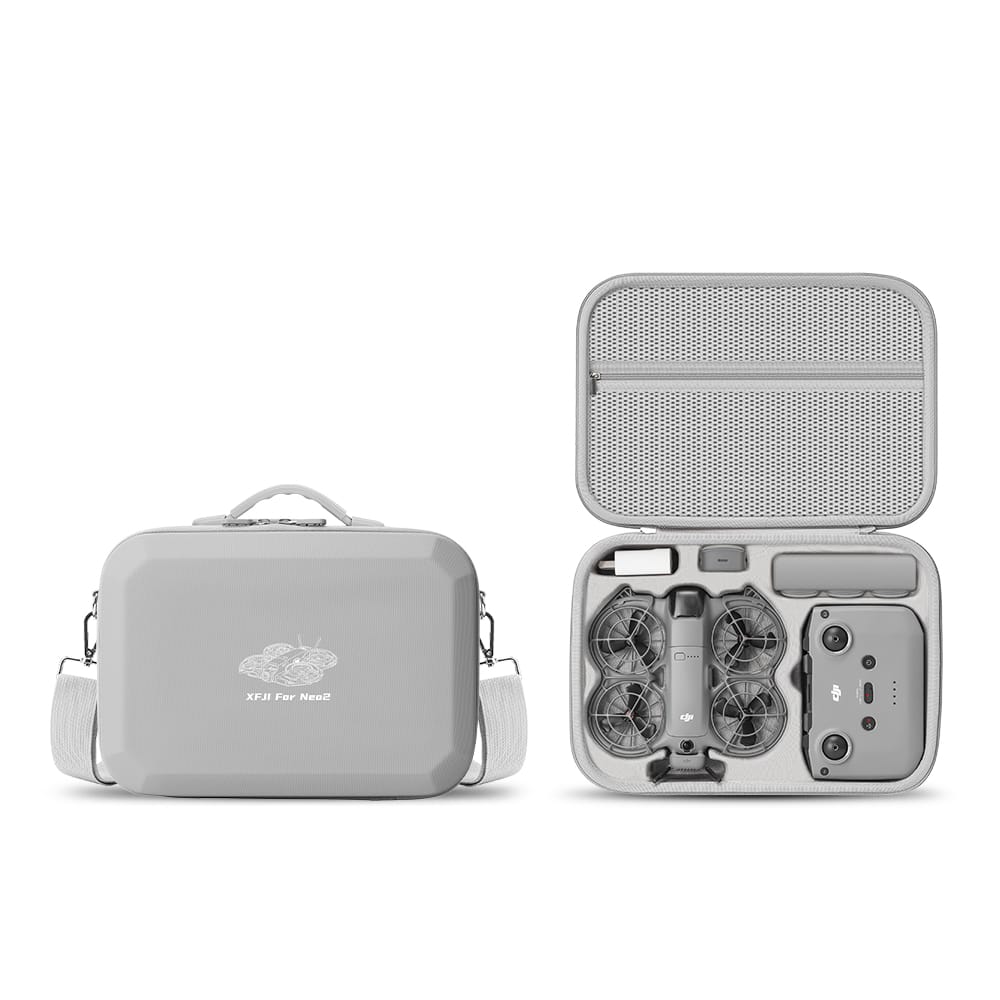 GetZget® Bag for DJI Neo 2 & Accessories Compact Travel Protection PU Case (Neo 2 Combo Bag)