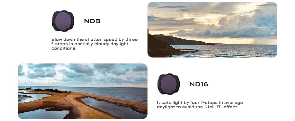 Freewell Standard Day – 4Pack ND8, ND16, ND32, ND64 Filters For