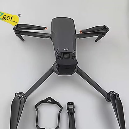 GetZget® Action Camera Holder Mount For DJI Mavic 3/ Classic/Pro Drone – External GoPro/DJI / Insta360 Camera Bracket Adapter for Aerial Filming, Secure Stable Fit, Drone Accessories