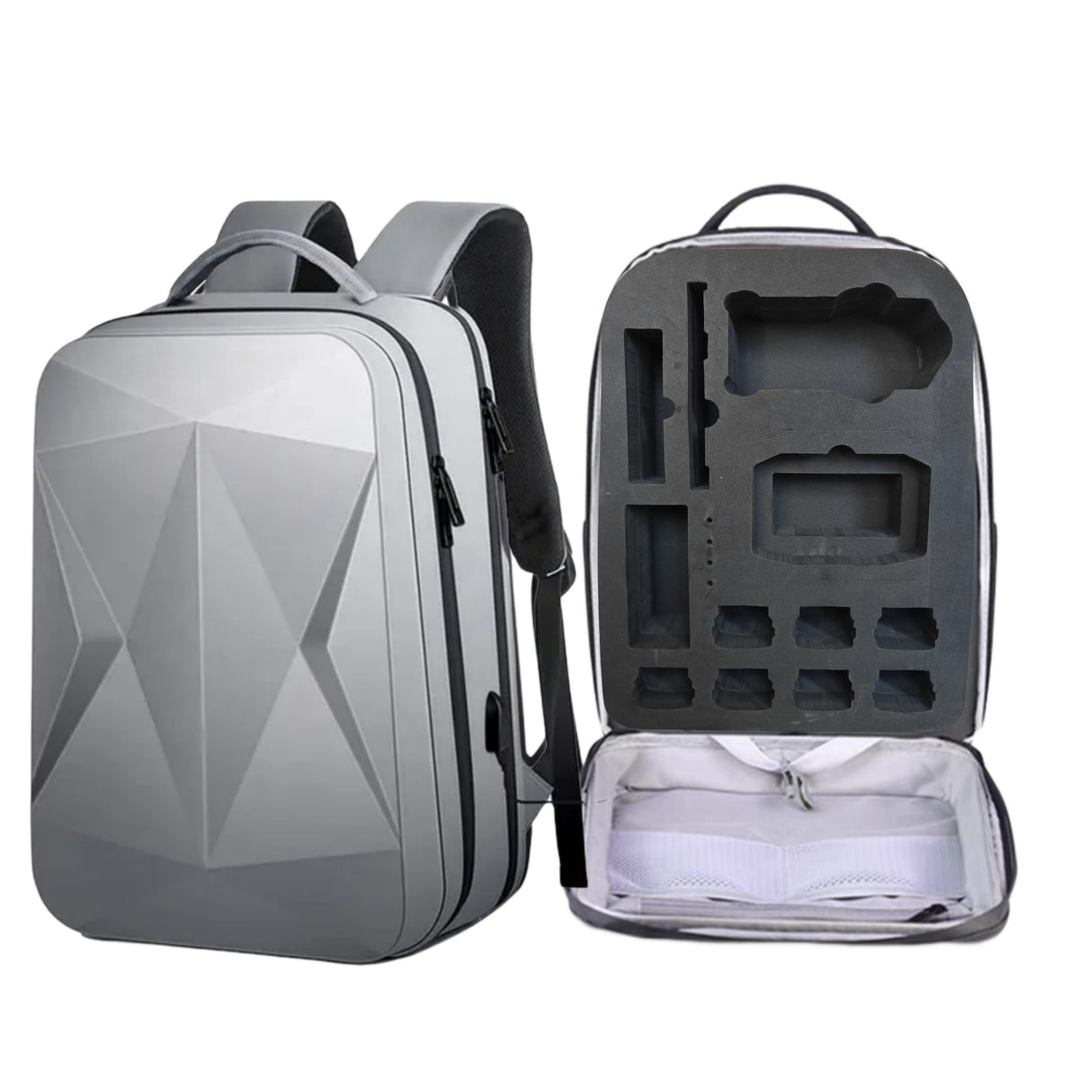 Hard Shell Waterproof Backpack for DJI Air 2S (Grey)