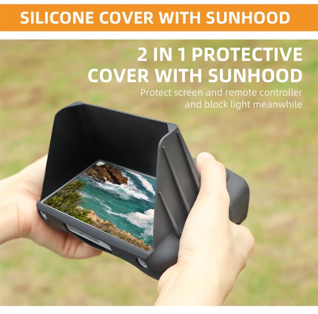 Silicone Cover For Dji Mini 3 Pro/Mavic 3 Classic Smart Remote accessories Remote Cover With Hood GetZget