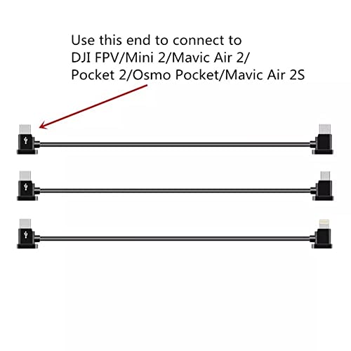 Controller Data Cable for DJI Mini 2, Air 2S, Mavic 3, Avata, Pocket (15cm) (view 2)