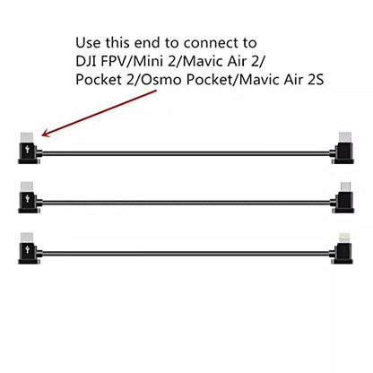 Data Cable For Dji Mini 2/ Mavic Air 2/ Air 2s/ Mavic 3/ FPV/Dji Pocket/Pocket 2 Remote Controller Data Cable (15cm) GetZget