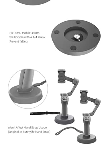 Dji Handheld Gimbal Mount Stand Base Stabilizers for OSMO 3 /OM 4/OM4 SE Mobile Gimbal