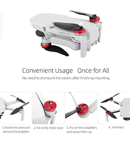 Aluminium Motor Caps for DJI Mavic Mini, Mini 2, Mini SE, Mini 3/4 Pro (view 6)