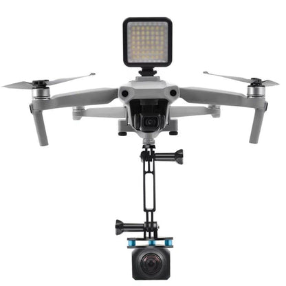 Multifunctional Camera Mount Compatible with DJI Mavic Air 2/ Air 2S Action Camera Mount Use with Gopro/ Insta360/ Searchlights/ W49 Led Lights GetZget