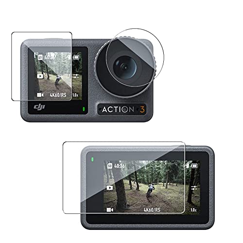 Tempered Glass For Dji Osmo Action 3 Action Camera screen scratch Protective guard accessories(3 Pcs/Set) GetZget