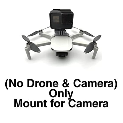 Action Camera Holder Mount for DJI Mavic Mini & DJI Mini 2 Drone 1/4 Screw for insta360.Osmo Action Camera for GoPro 9/8/7/05 Accessories GetZget
