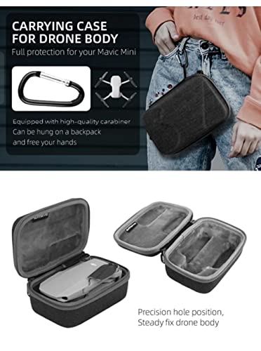 Carrying case for Mini For DJI Mavic Mini/Mini 2/ Mini SE Storage Bag for Drone Body Only(Drone Not Included) GetZget