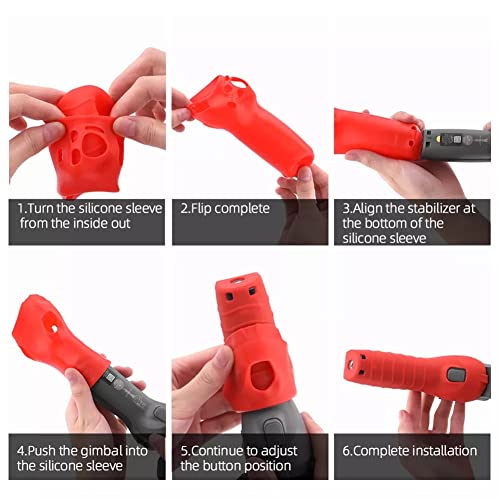 DJI Osmo 3 and DJI Om4 /Om4 SE Handle Grip Silicone Cover