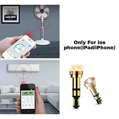 Mini Smartphone IR Remote Controller Adapter for ios Smart Phone Mini Infrared Universal Control All in One Air Conditioner/TV/DVD/STB (Jack for ios-Lightning) GetZget