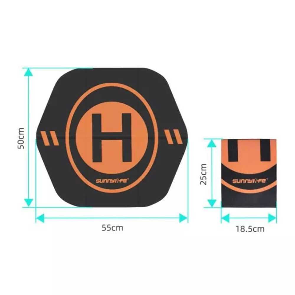 Hexagonal PU Leather Landing Pad For DJI Mini 3 Pro/ Air 2 & Air 2 s/ Mini, Mini 2/ Fpv/ Mavic 3 GetZget