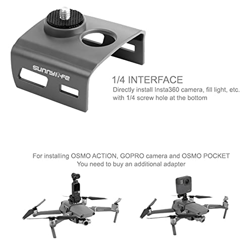 Sunnylife Action Camera Holder Mount for DJI Mavic 2 pro Drone Accessories OSMO Pocket 2/GOPRO /Insta360 ONE X2/OSMO Action GetZget