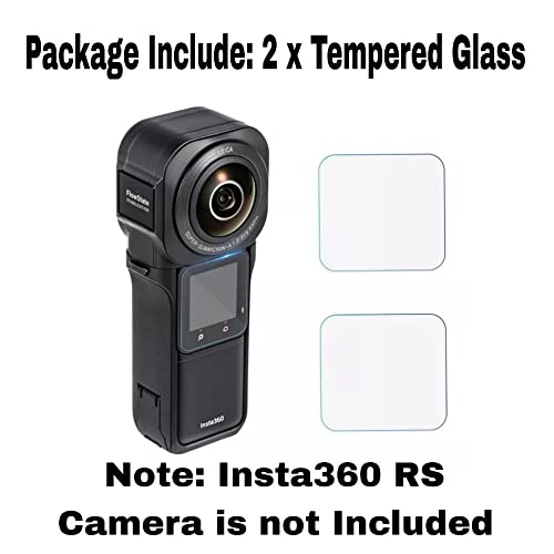 Tempered Glass For Insta360 One Rs Screen Scratch Guard Glass Accessories(2pcs Glass) GetZget