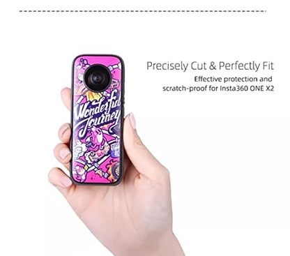 Sunnylife Stickers for insta360 One X2 Decals PVC Skin Combo Set 2 Different Skins in a Pack GetZget