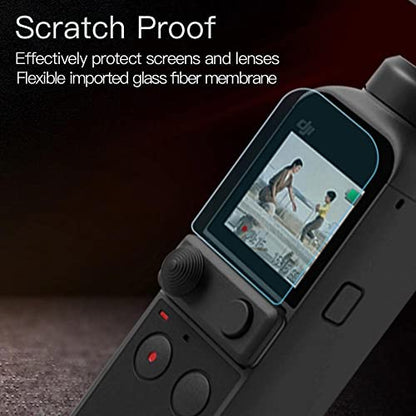 Camera Film+ Screen Film For Osmo Pocket/Osmo Pocket 2 Screen Scratch Guard Protection Accessories(Pack Of 2 Films) GetZget GetZget