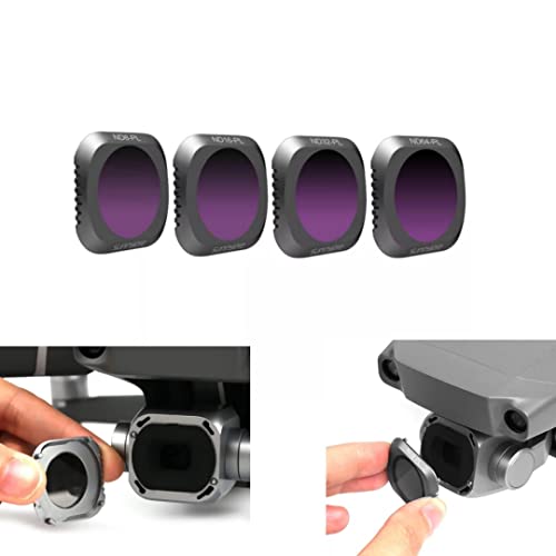 Sunnylife Filters Set Compatible with DJI Mavic 2 Pro ND Filters Accessories (4 in 1 Set(NDPL)) GetZget