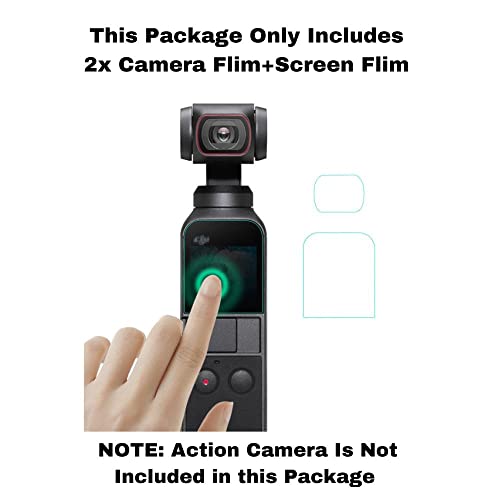 Camera Film+ Screen Film For Osmo Pocket/Osmo Pocket 2 Screen Scratch Guard Protection Accessories(Pack Of 2 Films) GetZget GetZget