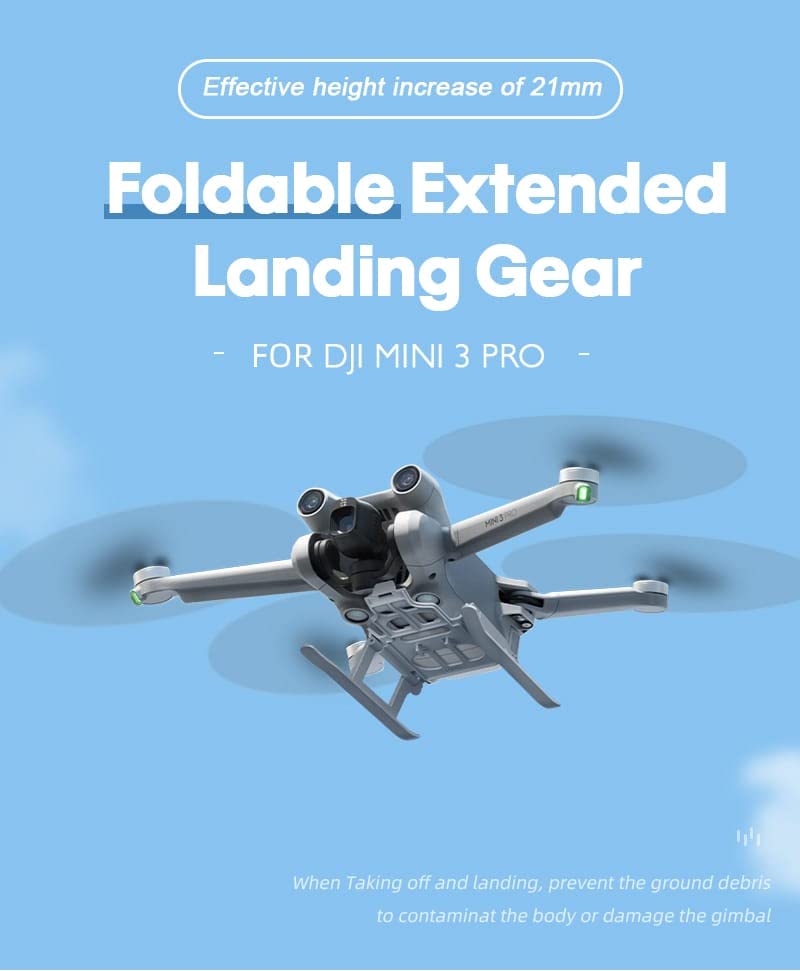 Foldable Landing Gear Height Extender for DJI Mini 3 Pro (Light) (view 4)
