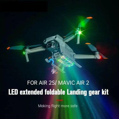 Led Height Extender for DJI Air 2/ Air 2S Night Flying Foldable Landing Gear 