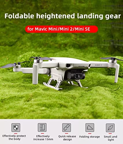 Height Extender For DJI Mavic Mini/Mini 2/ Mini SE Foldable Landing Gear Accessories (Folding Landing Gear) GetZget
