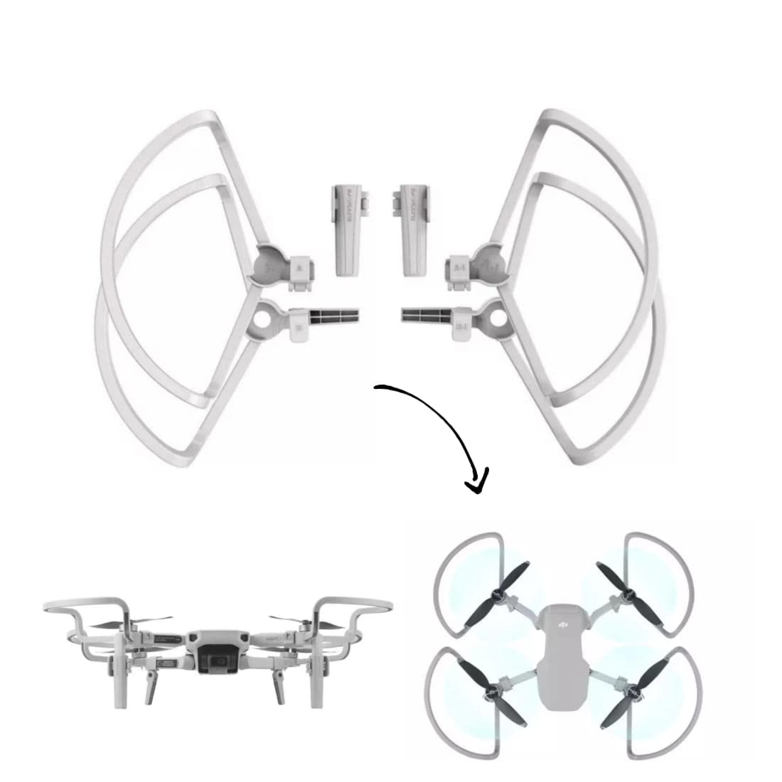 Props Guard For DJI Mavic Mini/Mini 2/ Mini SE Propeller Guard with He ...