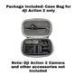 Carrying case Bag Compatible with DJI Action 2 Camera Protective Storage Case Accessories GetZget