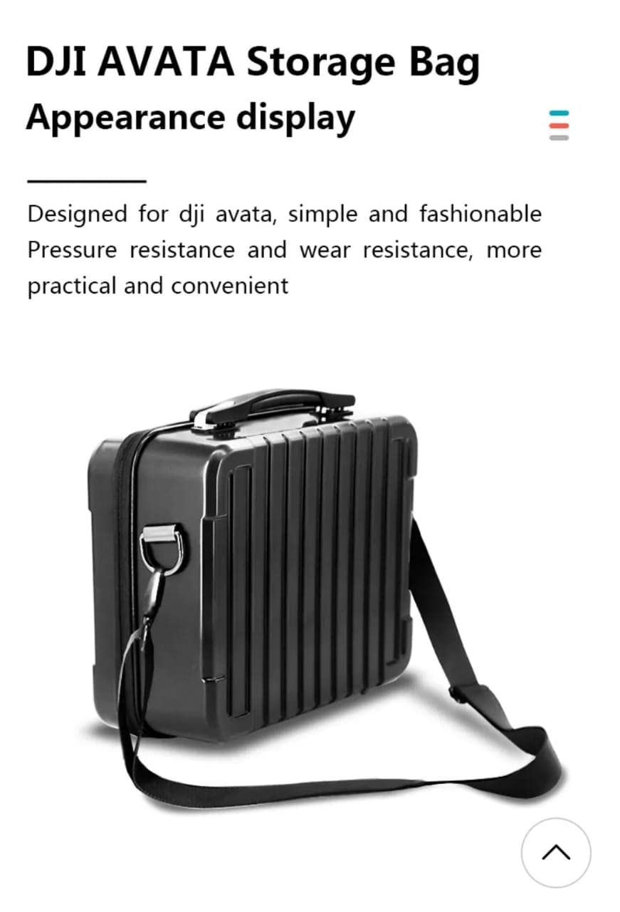 Carrying Case Bag for DJI Avata Semi Hard Suitcase