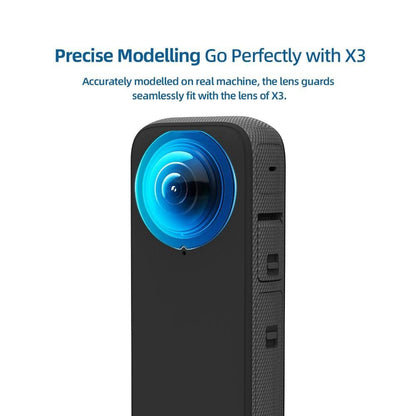 Lens Tempered Glass for Insta360 One X3 Lens Protective HD Glass 9H Hardness Accessories GetZget