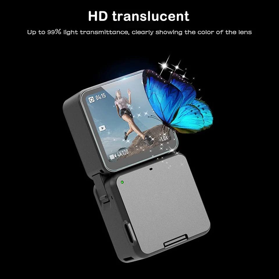9H Tempered Glass Screen Protector for DJI Action 2 (2.5D, 1 Set) (view 7)
