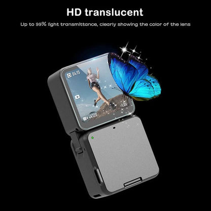 Tempered Glass For Dji Action 2 Camera Scratch Protective Screen Guard 9H Super Hard 2.5D Curve Accessories (Pack of 1 Set) GetZget
